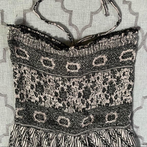 Free People Chic Smocked Wide Leg Halter Jumpsuit - Picture 11 of 16